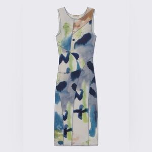 Paloma Wool Josie Midi patterned sleeveless dress